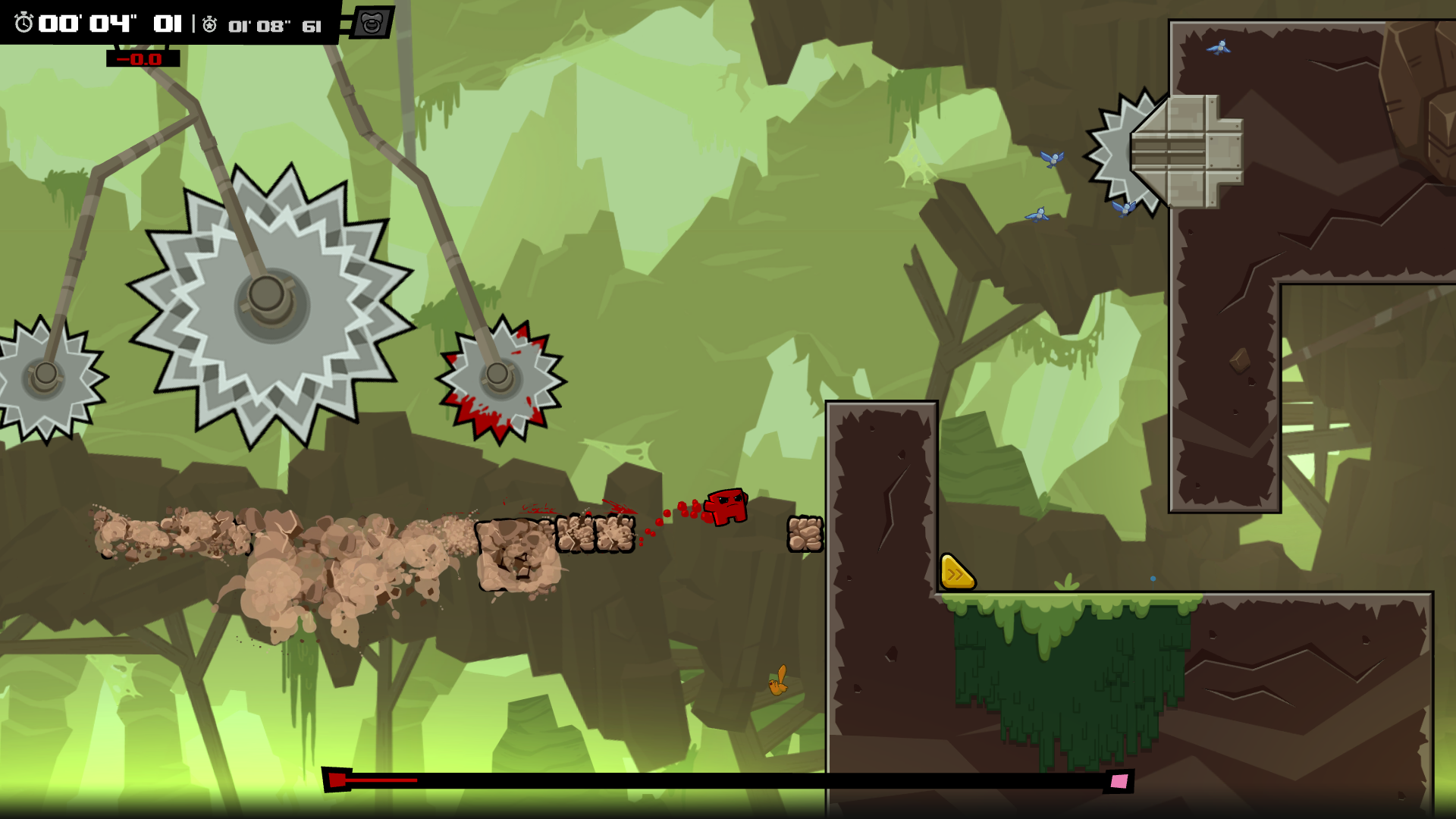 Reseña de Super Meat Boy Forever