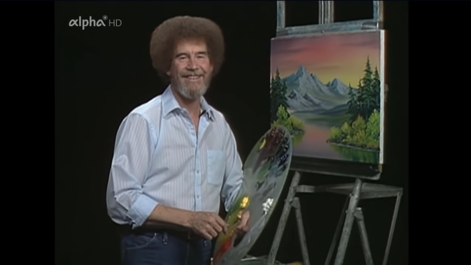 Intenté seguir un tutorial de Bob Ross mientras jugaba a un simulador de artista y la lucha fue real