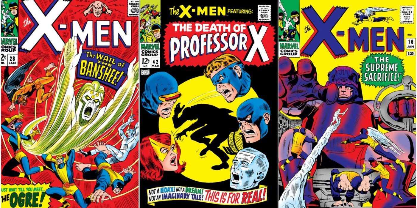 Las 10 mejores portadas de los cómics de X-Men de los años 60, clasificadas