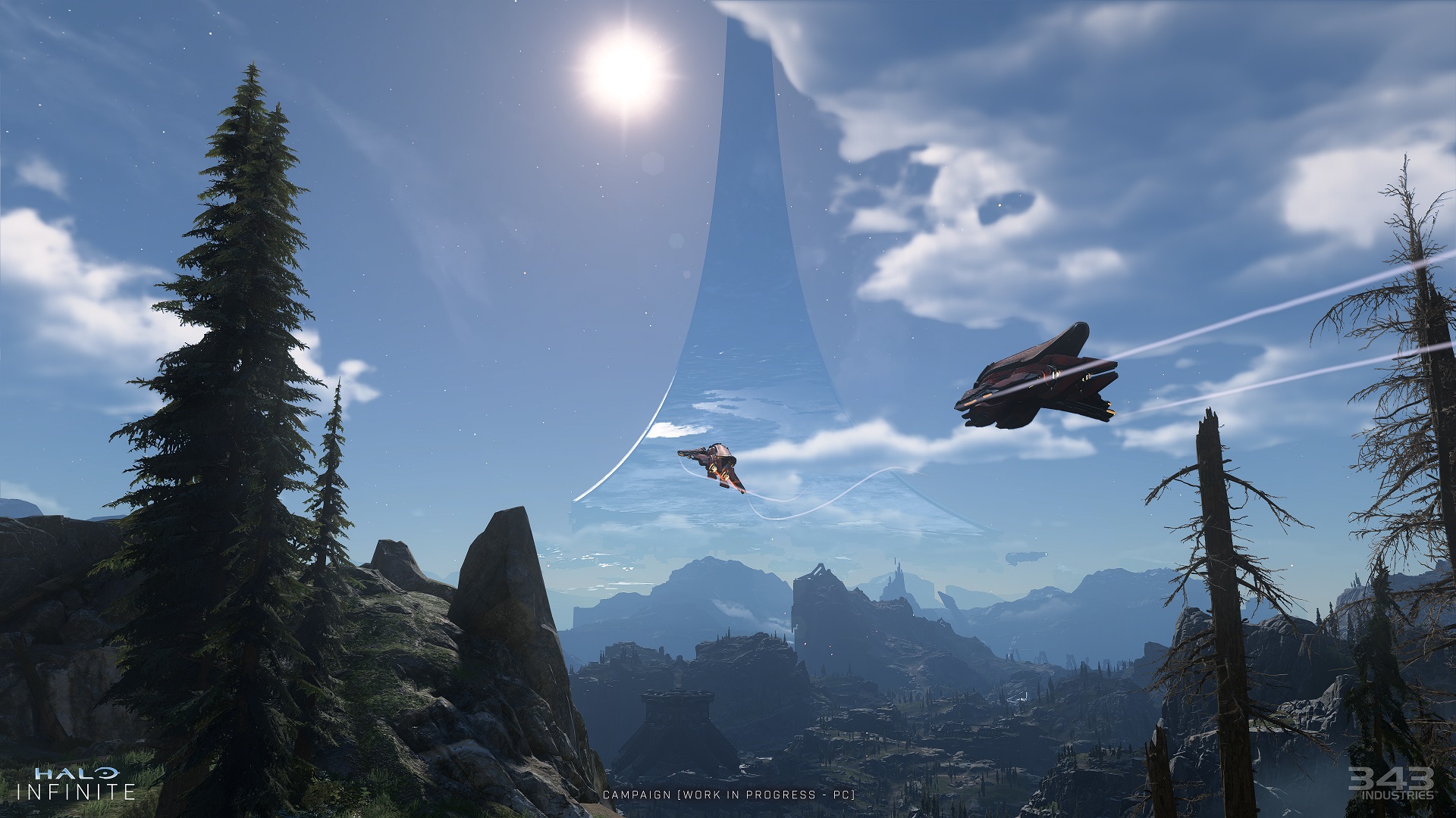 Nuevas capturas de pantalla de Halo Infinite muestran los majestuosos paisajes de Zeta Halo 