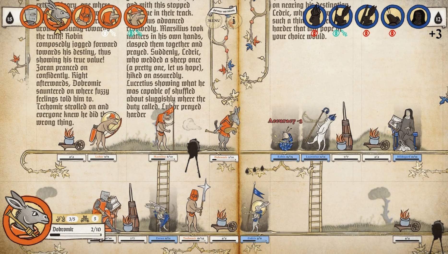 Inkulinati es un juego de estrategia serio creado con un arte medieval absurdo e hilarante