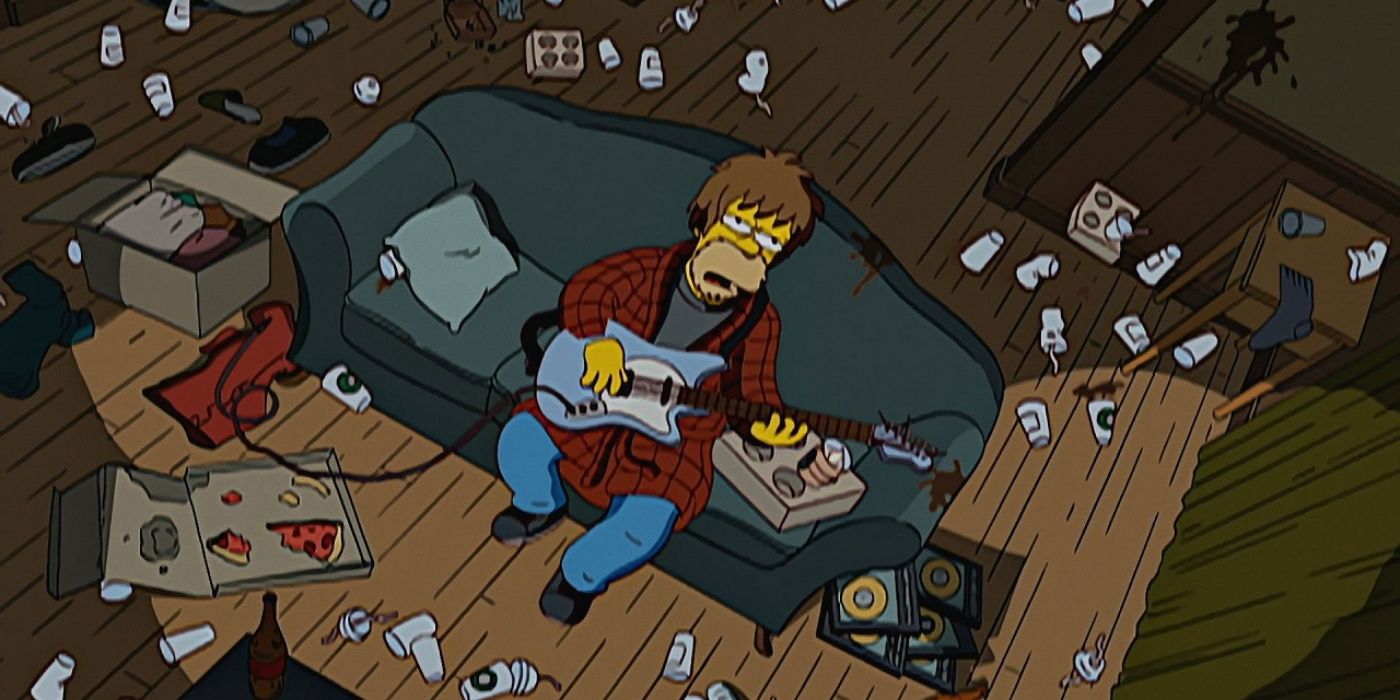 Los Simpson: El sueño de Homer de ser músico es su línea de personaje más triste