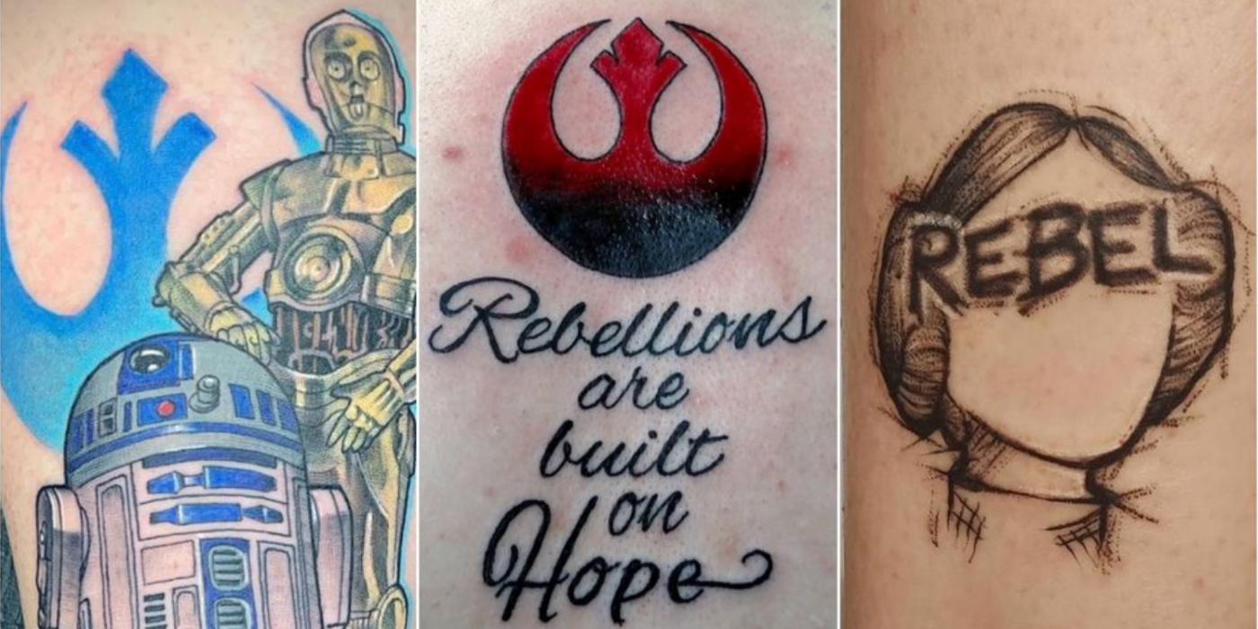 Star Wars: 10 tatuajes para verdaderos rebeldes