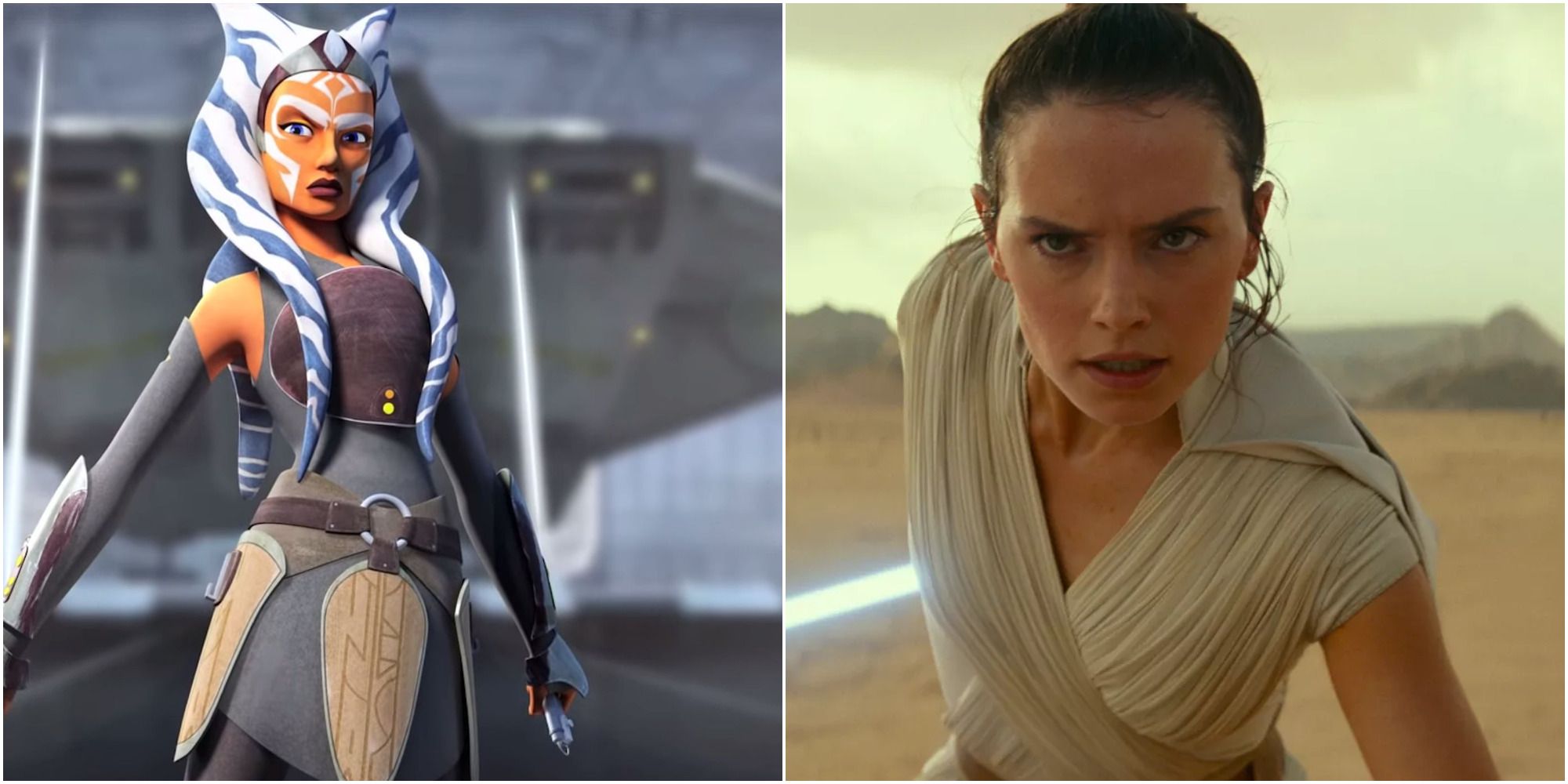 Star Wars: 5 maneras en que Ahsoka Tano es la mejor Jedi femenina (y 5 es Rey Skywalker)