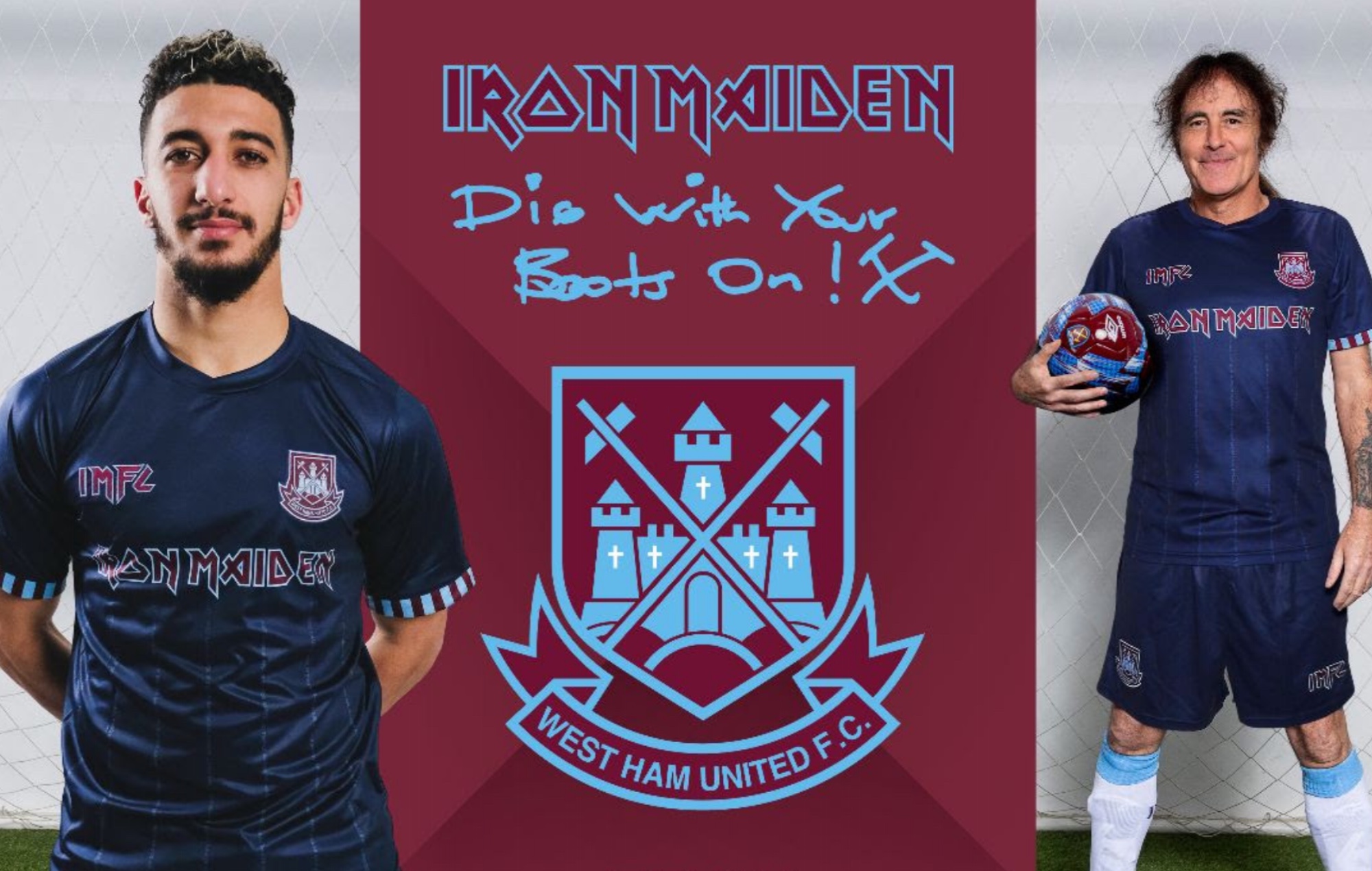 Iron Maiden se alÃa con el West Ham para su nueva camiseta de visitante