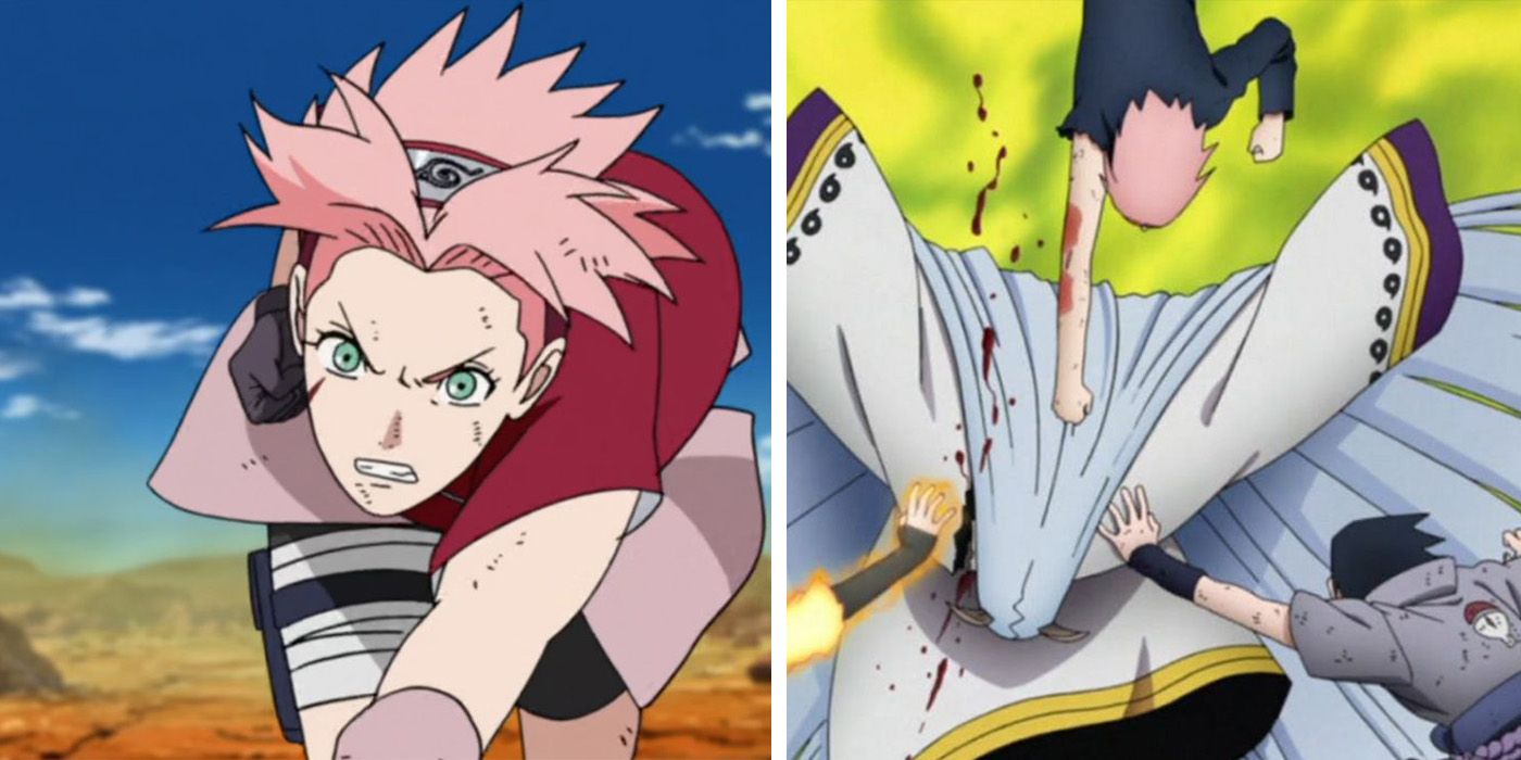 Naruto: 10 mejores usos de la increíble fuerza de Sakura, clasificados