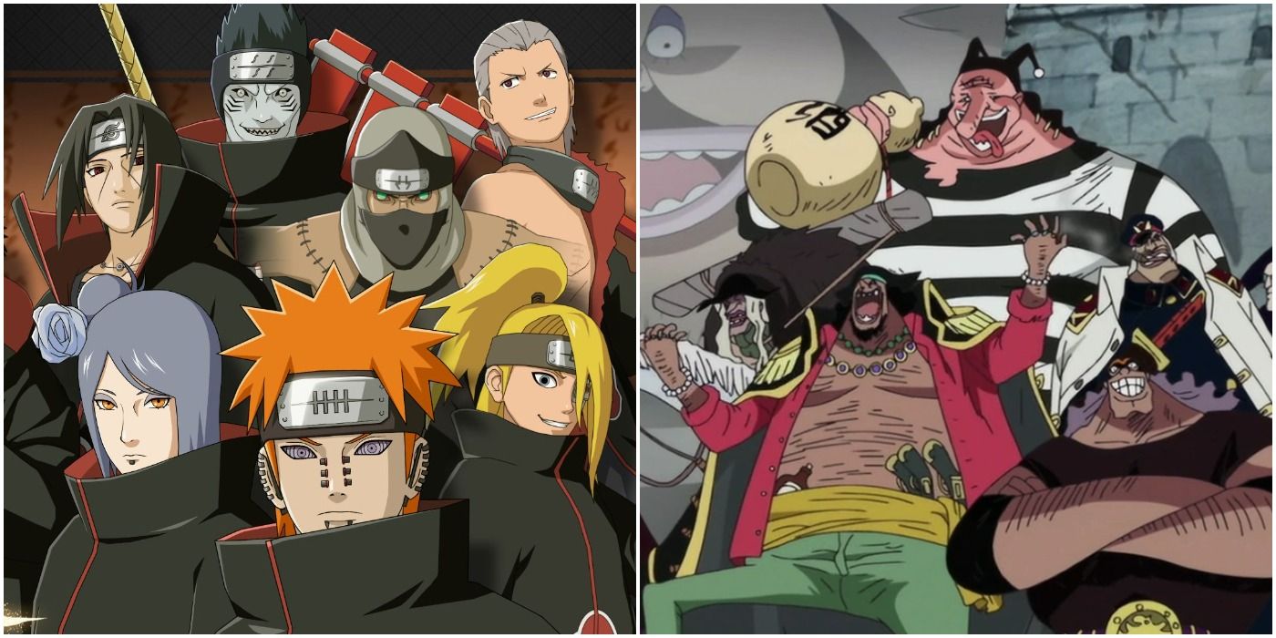 Naruto: 8 organizaciones criminales shonen con las que perdería el Akatsuki