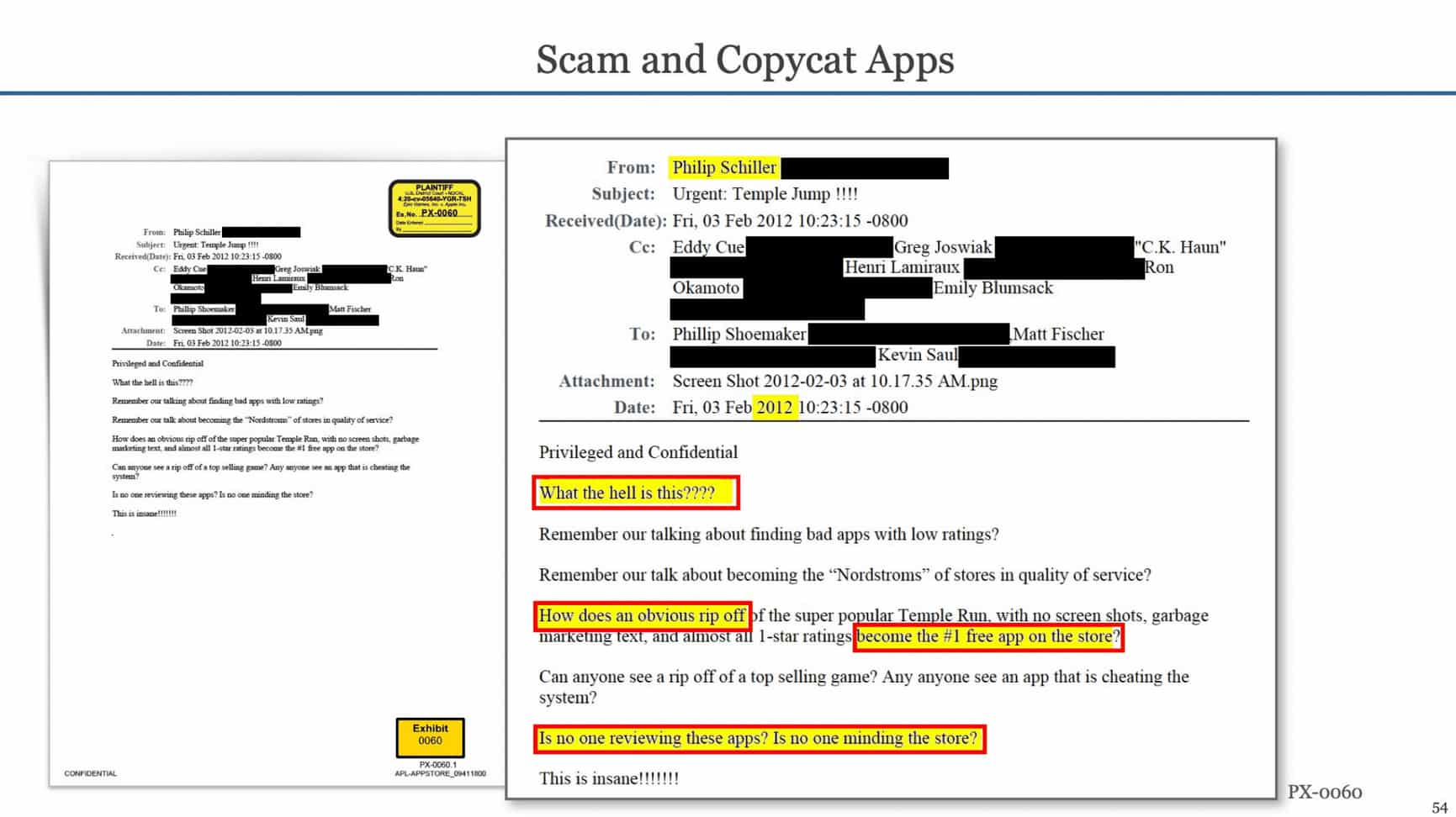 Desglose del juicio de Epic Games contra Apple: Errores técnicos, contenido salaz y documentos reveladores