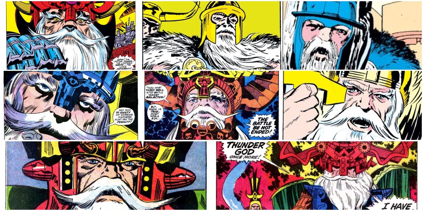 Thor: ¿Realmente Jack Kirby nunca dibujó a Odín de la misma manera dos veces?