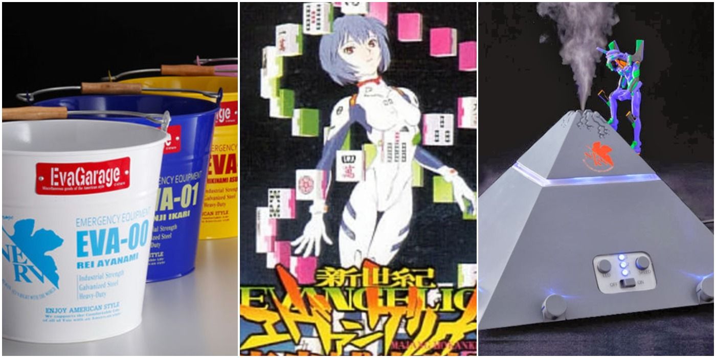 El cubo de Evangelion y los 9 productos más extraños de la marca NGE, clasificados