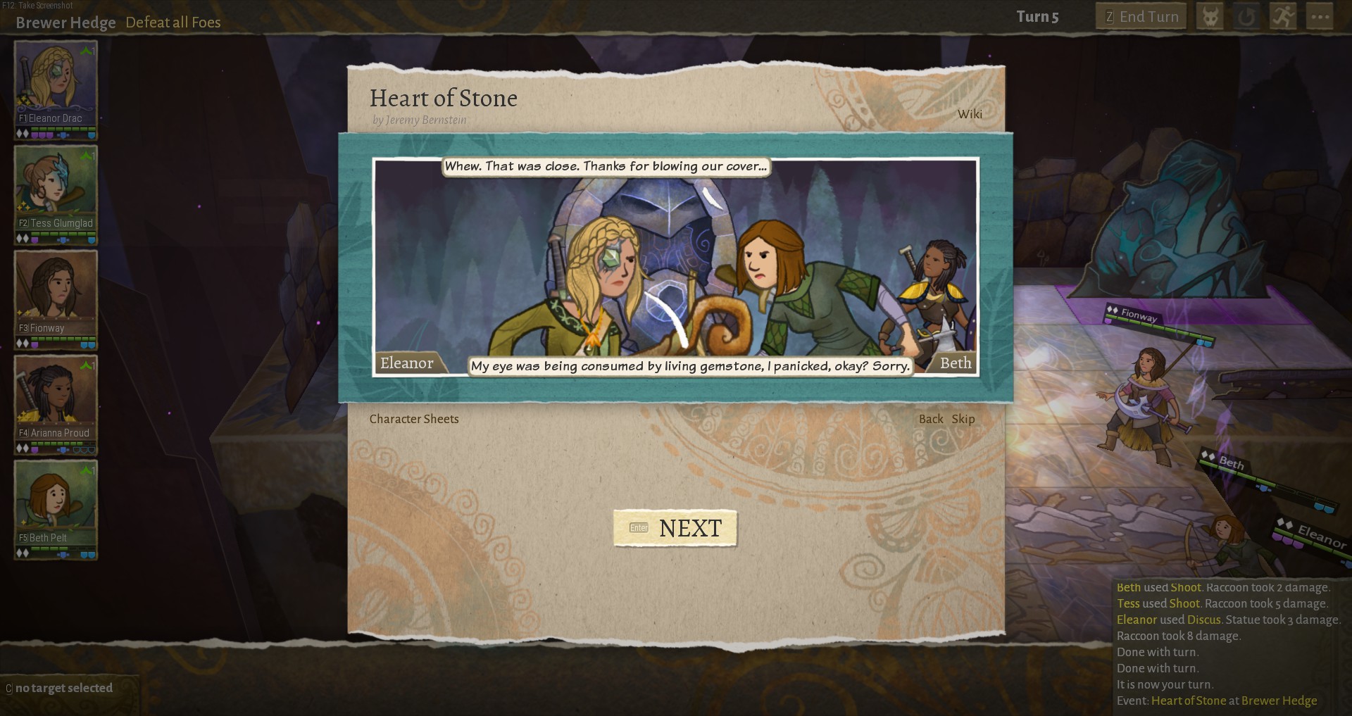 El juego de rol de fantasía Wildermyth tiene toda la aventura y el humor de un juego casero de D&D