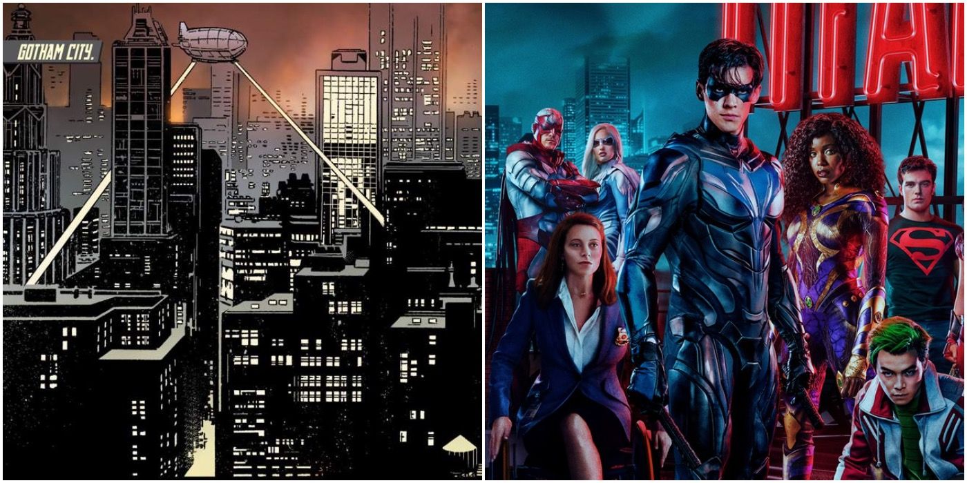 Titanes: 6 formas en que Gotham es más oscura en la serie que en los cómics