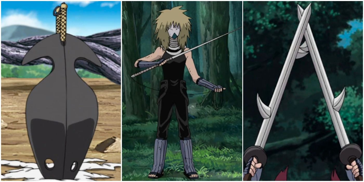 Naruto: Todas las espadas de los siete espadachines ninja, clasificadas por diseño