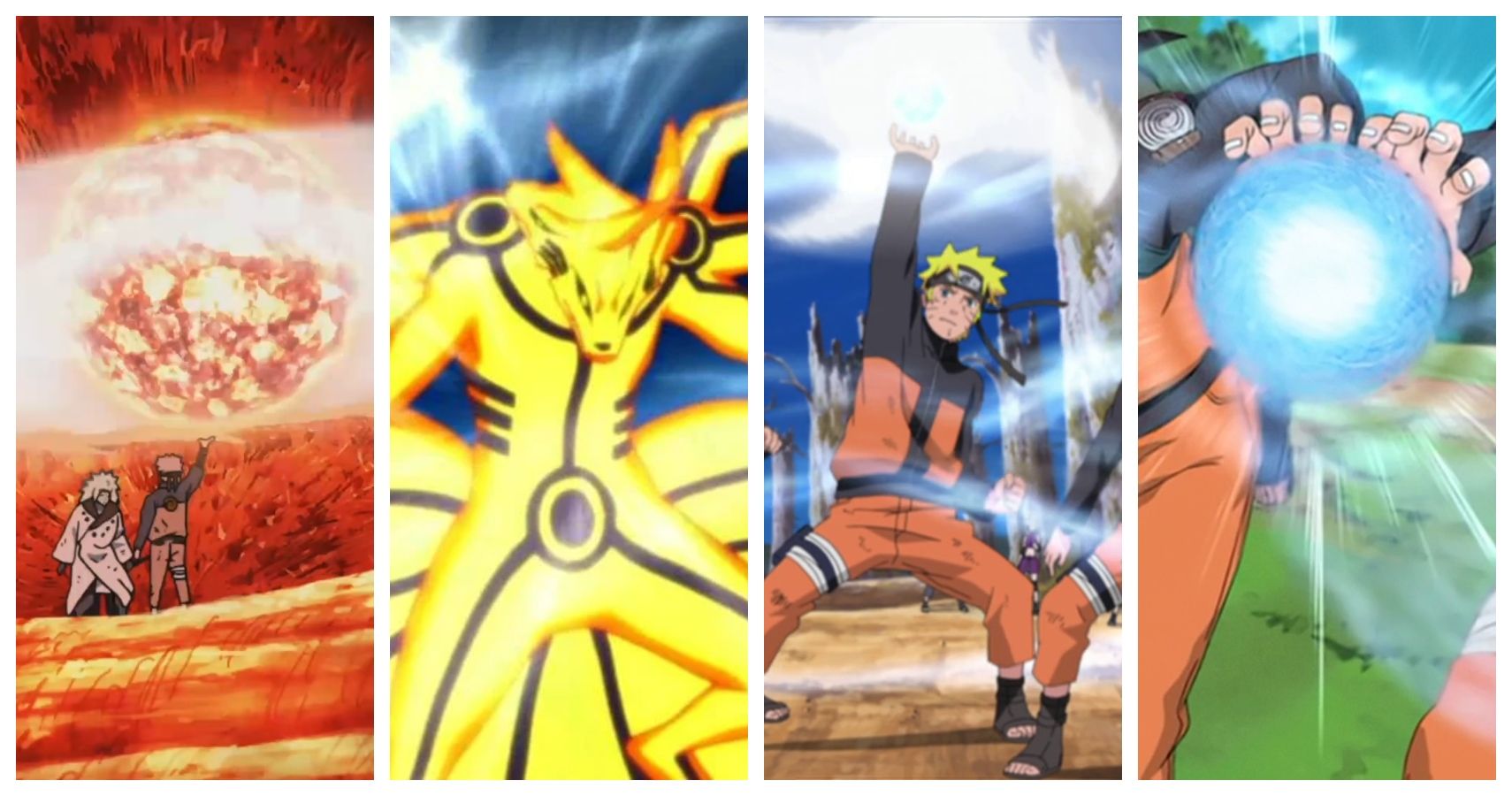 Clasificación de los 15 jutsu más potentes de Naruto Uzumaki
