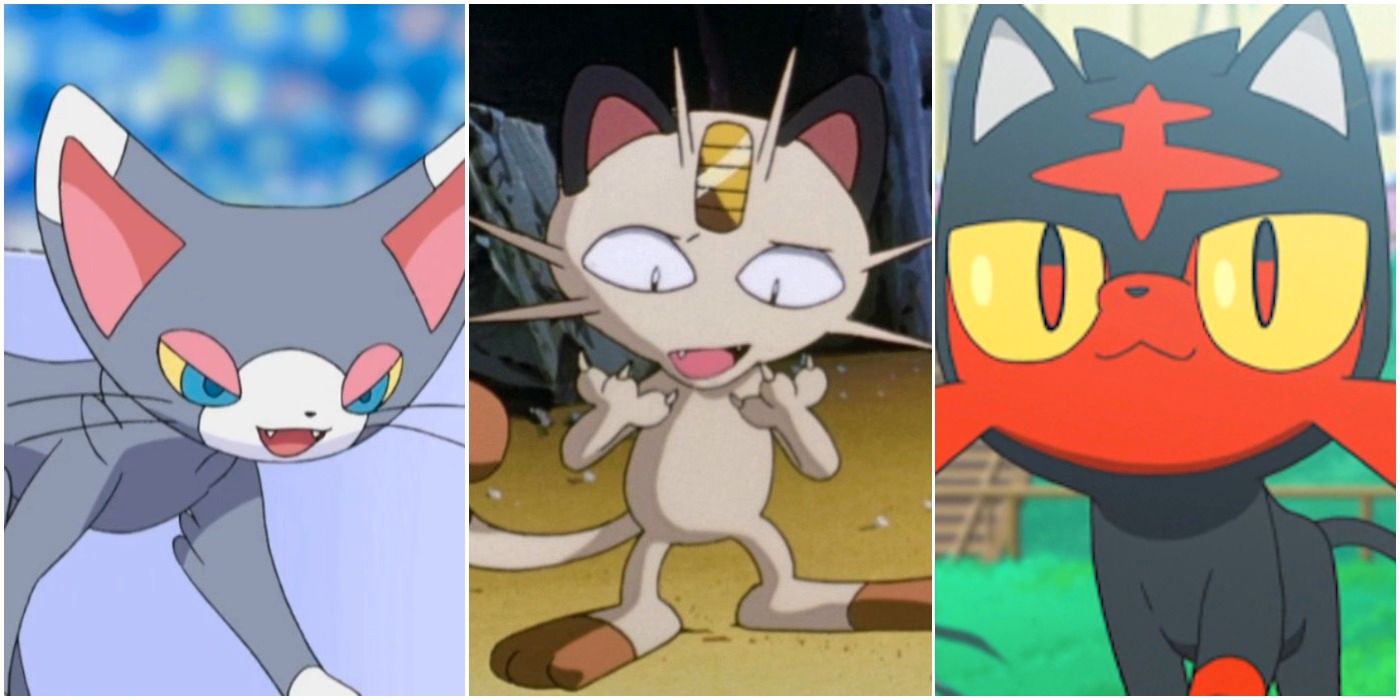 Los 10 mejores Pokémon parecidos a los gatos en el anime, clasificados