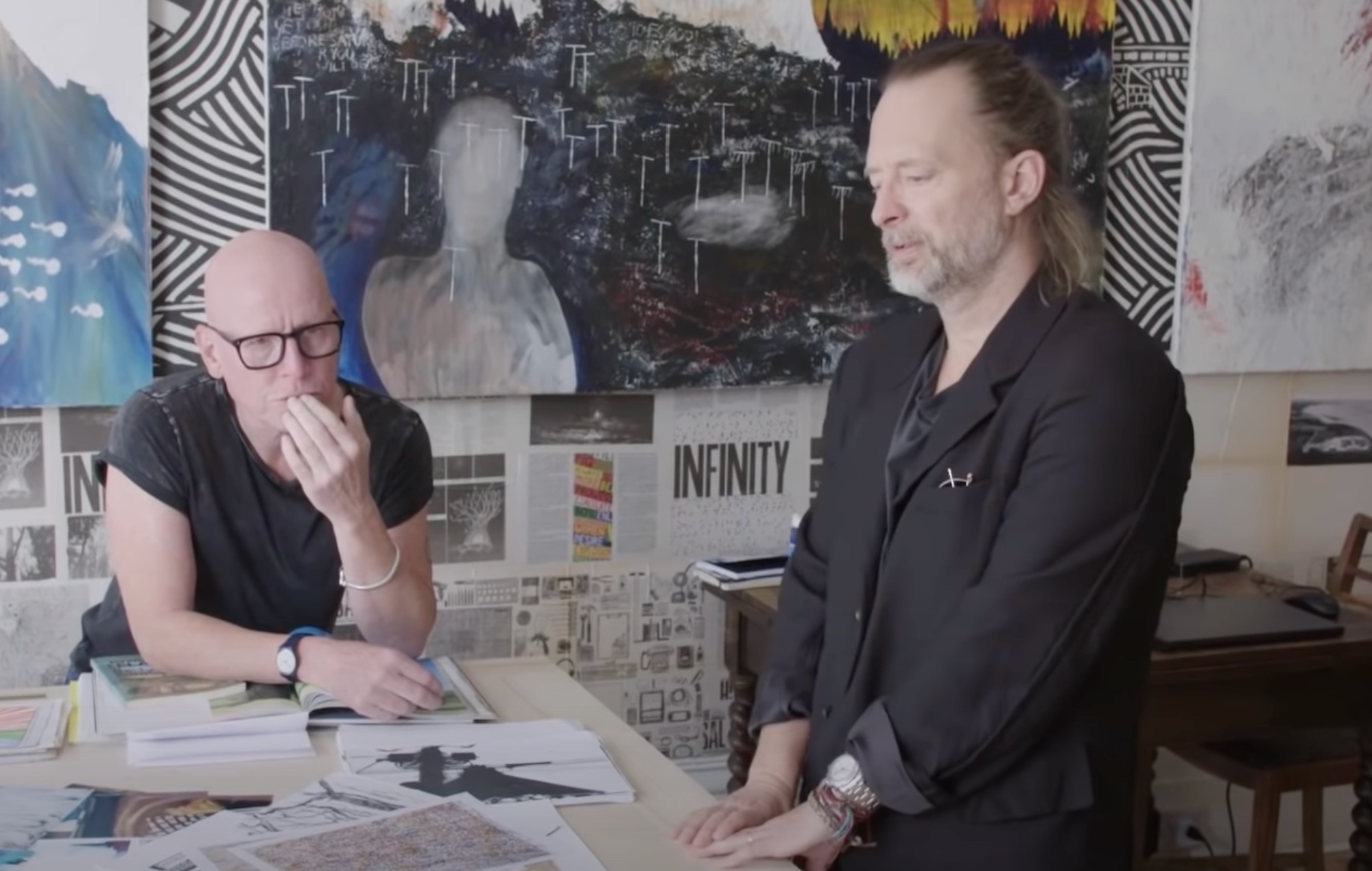 Thom Yorke y el artista Stanley Donwood se sinceran sobre la creación de las portadas de los discos de Radiohead