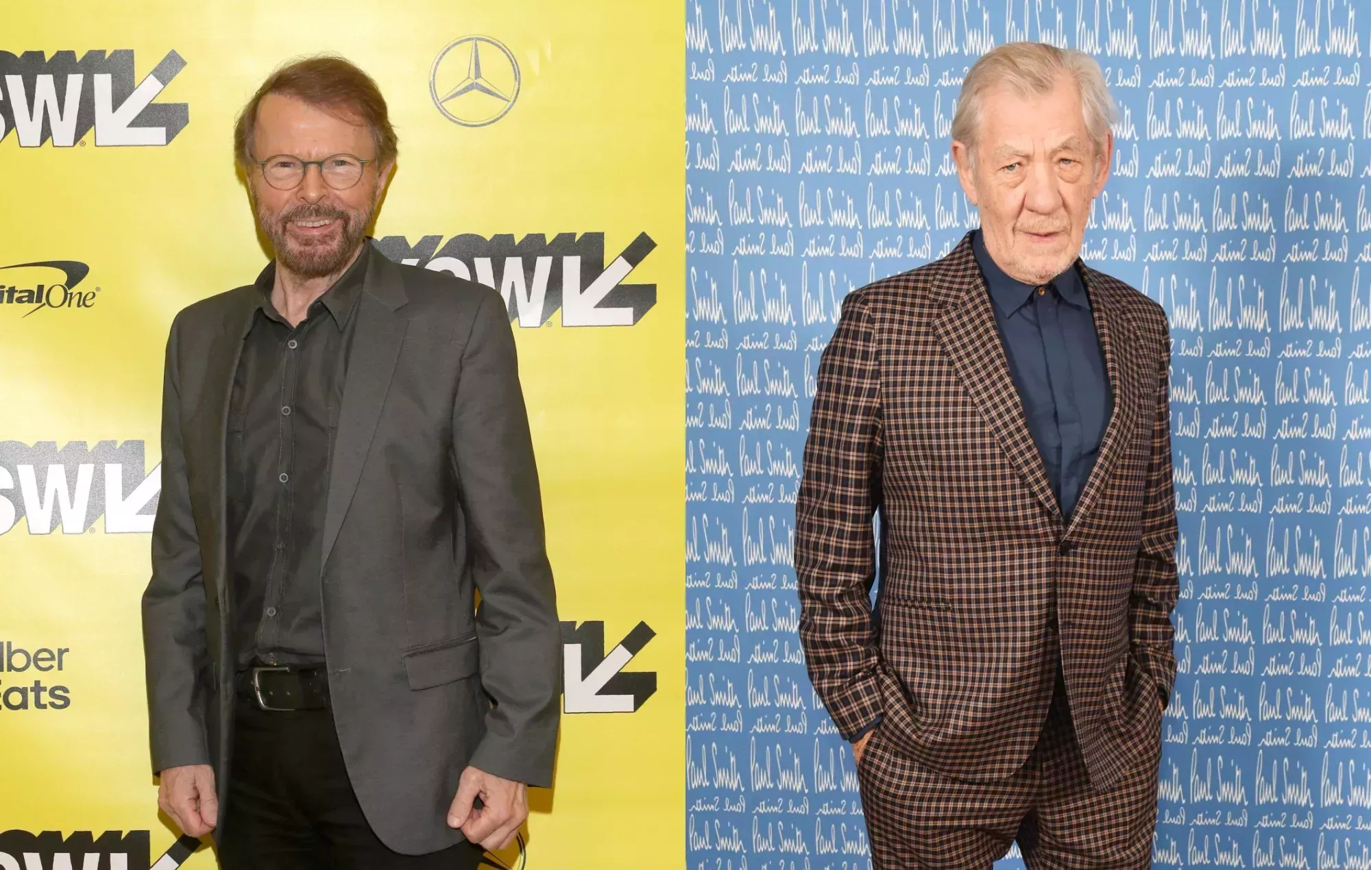 Vea a Sir Ian McKellen tejiendo jerseys de Navidad con Björn Ulvaeus de ABBA