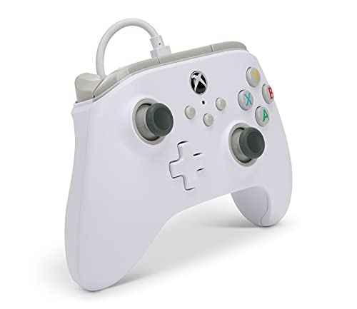 - Mando con Cable Powera Para Xbox Series X|S - Blanco (Xbox Series X)