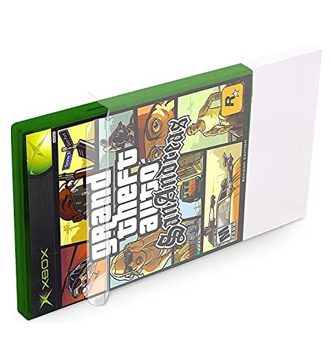 10 X Estuche Protector de Plastico para Caja de Juegos Compatible con Consolas Nintendo Gamecube, Wii, Wii-U, Sony Playstation 2, Microsoft Xbox, Xbox 360