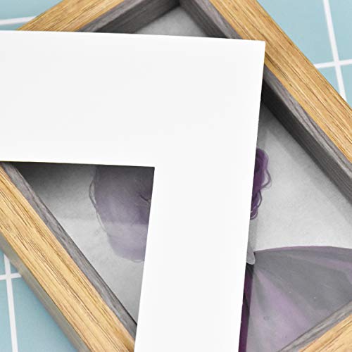 10pcs Paspartús,A4 Talla Papel Paspartú para Fotos, Blanco Marco de Cartulina para Enmarcar Imágenes, Carteles,Adecuado para Imagen Fotográfica de 7.5 x 5.5 Pulgadas