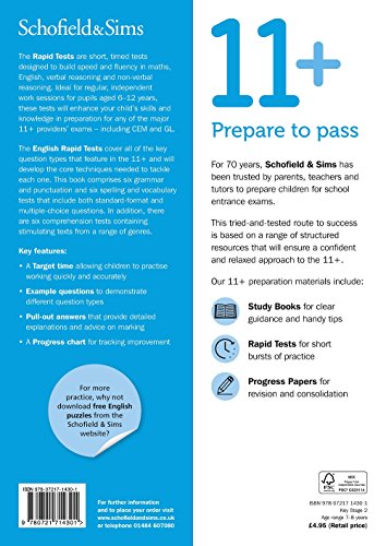 11+ English Rapid Tests Book 2: Year 3, Ages 7-8