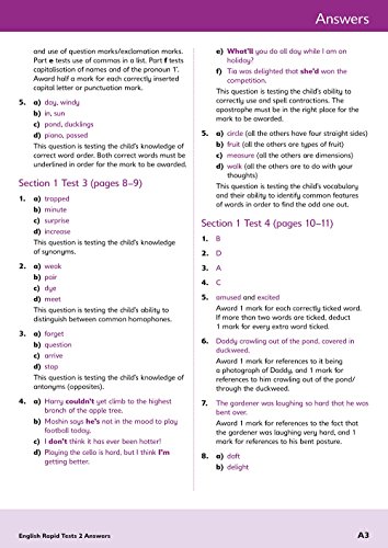 11+ English Rapid Tests Book 2: Year 3, Ages 7-8