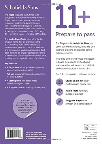 11+ Maths Rapid Tests Book 2: Year 3, Ages 7-8