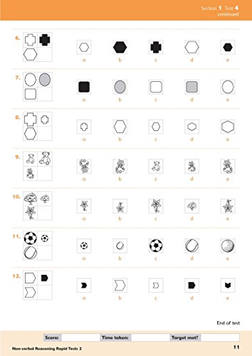 11+ Non-verbal Reasoning Rapid Tests Book 2: Year 3, Ages 7-8