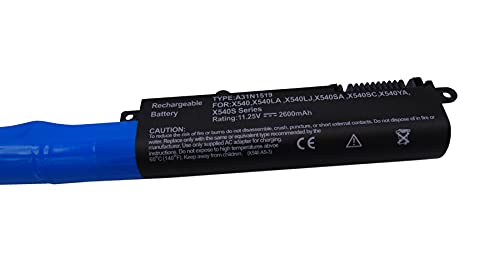 11,25 V 2600 mAh A31N1519 reemplazo de la batería del portátil para ASUS X540 X540LA X540LJ X540SA X540SC X540YA X540S F540 F540L F540LA F540S F540SA F540Y R540 R540L R540LA R540S R540SA R540Y