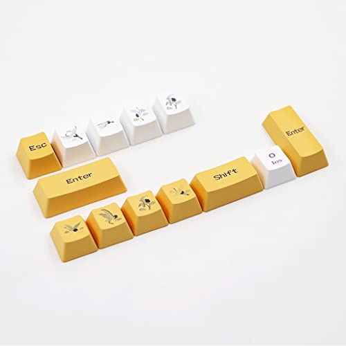 117Keys / Set OEM Profile Custom Game Wang Zhaojun Figure Keycaps PBT Dye Sublimación Key Cover para MX DZ60 GK61 SK61 Oem Profile Mx Style Keycap Set White Pbt