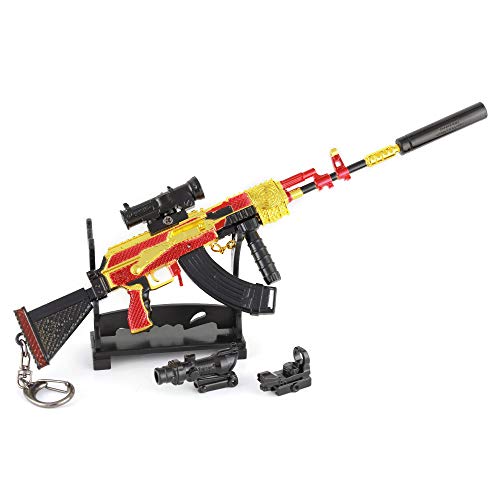 1/4 Beryl M762 Rifle automático 6 piezas de aleación de metal arma arma modelo figura artes juguete prop decoración llavero regalo para niños
