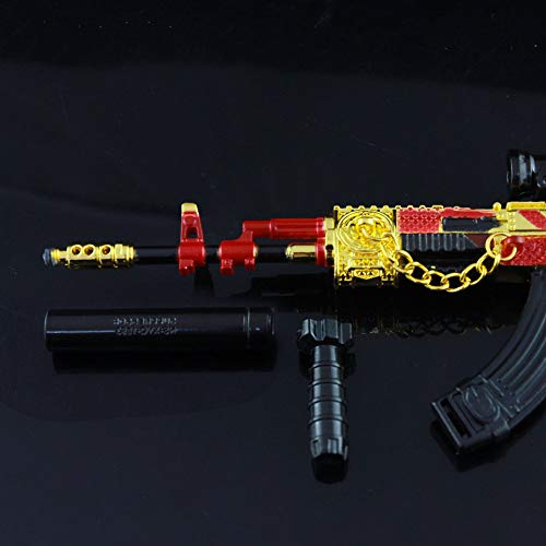 1/4 Beryl M762 Rifle automático 6 piezas de aleación de metal arma arma modelo figura artes juguete prop decoración llavero regalo para niños
