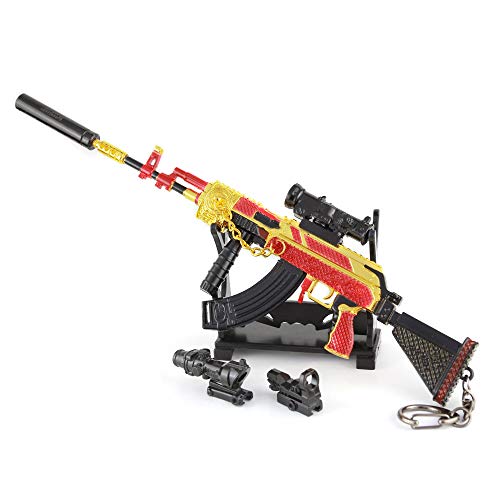 1/4 Beryl M762 Rifle automático 6 piezas de aleación de metal arma arma modelo figura artes juguete prop decoración llavero regalo para niños