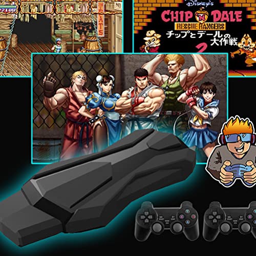 16G Plug and Play Game Console, PS1 Inalámbrico Retro Game Consolas 4K HD Mini TV Game Stick Incorporado 10888 Juegos Classic Soporte PS1 PSP N64 FC Atari, Etc. 9 Simuladores