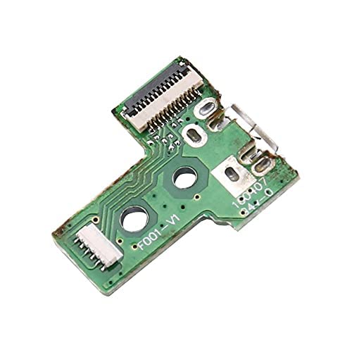 1pc JDS-030 Tarjeta de Puerto de Carga Micro USB para Mando PS4, Replacement Placa de Conectores de Carga Adaptador con Flex Cable para Controlador Playstation DualShock 4