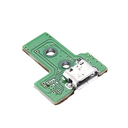 1pc JDS-030 Tarjeta de Puerto de Carga Micro USB para Mando PS4, Replacement Placa de Conectores de Carga Adaptador con Flex Cable para Controlador Playstation DualShock 4
