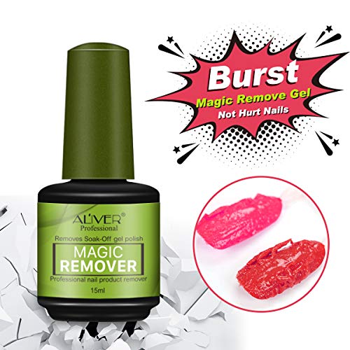 (2-pack) Removedor de esmalte de uñas Magic Gel para quitar el esmalte de uñas rápido y fácil - Sin papel de aluminio, sin envoltura, retirado de forma segura y suave sin causar daño