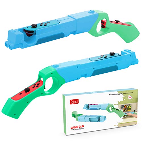 2 Paquetes Pistola de Disparos Compatible con Nintendo Switch Joy-Con, Disparos para Juegos de Caza Pistola de Tiro, Switch Shooting Game Gun Joy-Con Gun Controller Hand Grips