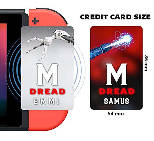 2 tarjetas NFC Amiibo para Metroid Dread Samus y EMMI en Nintendo Switch, funciones similares Amiibo
