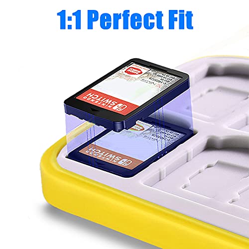 24 tarjetas de juego para Nintendo Switch o Micro SD tarjetas de memoria plegables, funda protectora rígida, resistente a los golpes, resistente al agua (Fruit Pikachu)
