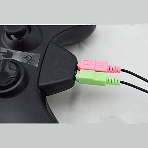 2.5mm Jack Micrófono Auricular a 3.5mm convertidor de adaptador de audio para Microsoft Xbox 360 Controlador de auriculares auriculares