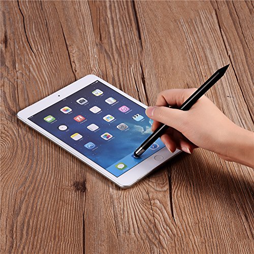 2in1 Stylus Pen, Touch Pen + Carbon Pencil, Reemplazo Smart Pen Pencil Compatible con la mayoría de Las tabletas de Pantalla capacitiva, teléfonos Inteligentes - 5 Colores Opcionales(Negro)