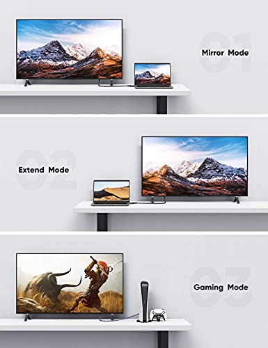 2M Cable DisplayPort 1.4 -Snowkids Cable DP 1.4 8K@60Hz 284K@144Hz 1080P@240Hz Trenzado de Nailon/Aleación de Aluminio Accesorios de Computadora portátil TV/PC etc Monitor de juegos