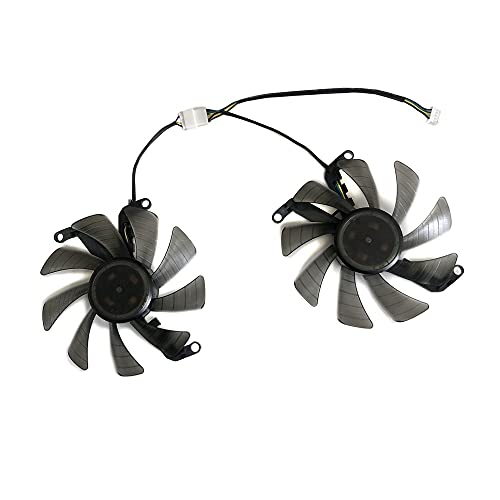 2pcs / Set 4pin Graphics Fan Vga Refrigerante for KFA2 GTX 1660 GTX1660 TI RTX 2060 Super Video como reemplazo