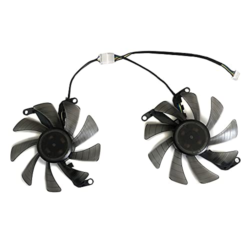 2pcs / Set 4pin Graphics Fan Vga Refrigerante for KFA2 GTX 1660 GTX1660 TI RTX 2060 Super Video como reemplazo