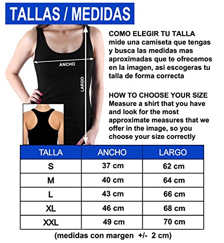 35mm - Camiseta Mujer Tirantes Night of The Living Dead - Zombies - Terror - 1968 - Negro - Talla XL