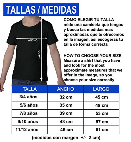 35mm - Camiseta Niño Night of The Living Dead - Zombies - Terror - 1968 - Negro - Talla 7-8 años