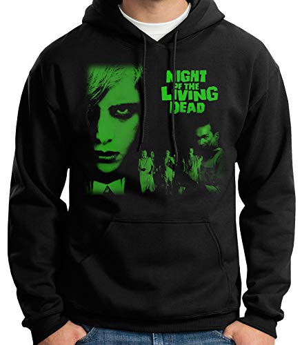 35mm - Sudadera con Capucha Night of The Living Dead - Zombies - Terror - 1968 - Negro - Talla l