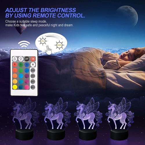 3D Led Luce notturna Illusion Lampada da tavolo Piattaforma di gioco Steam per la decorazione della camera da letto Colore Anime Followers Around The Award Game-16 Colors With Remote