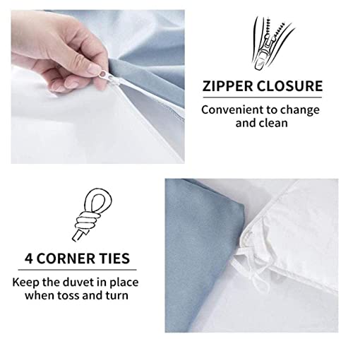 3D Print Single Bedding Duvet Cover Set Microfiber Christmas Hat Cat3 Pieces Easy Care and Super Soft Zipper Closure Quilt Cover with 2 Luxury Pillowcases